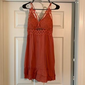Burnt orange / rust summer dress by Southern Fried Chics